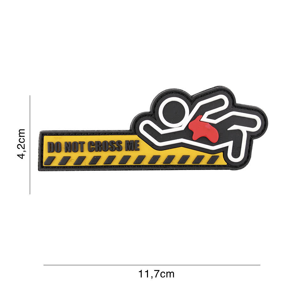 Embleem 3D PVC "Do Not Cross Me" #5126 - Afirmă-ți Autoritatea