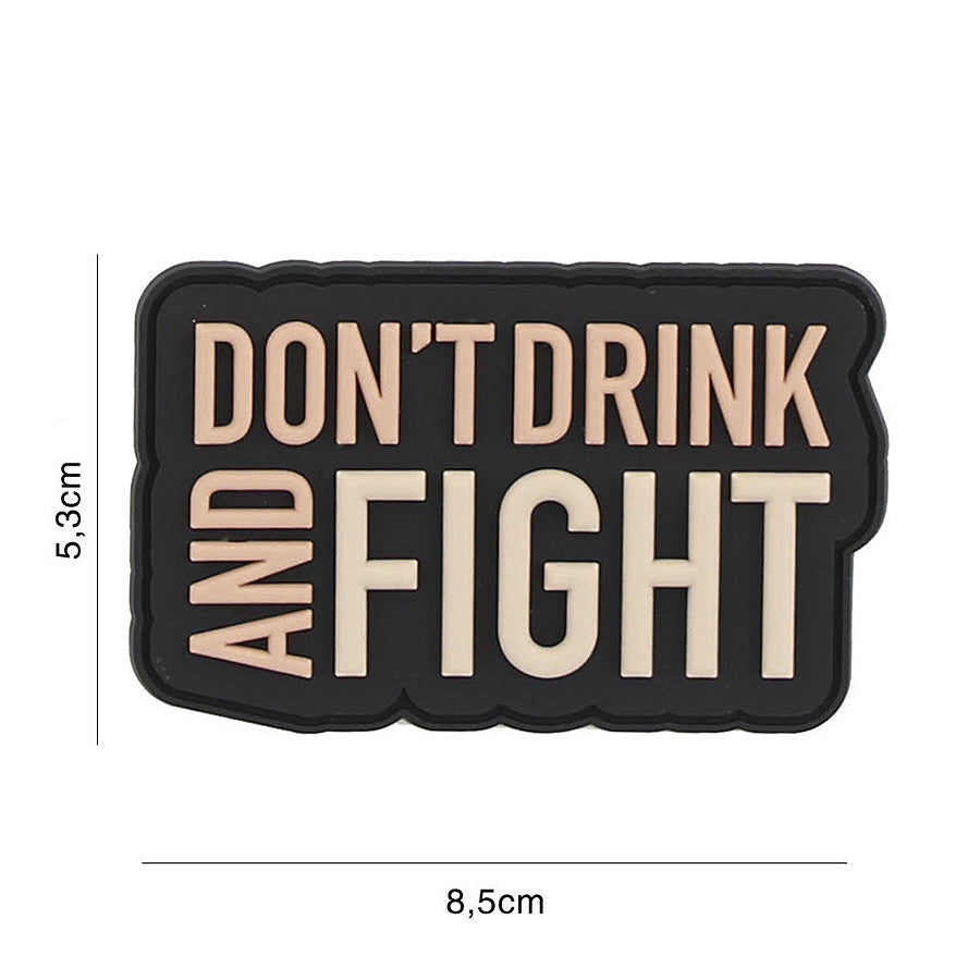 Embleem 3D PVC Don't drink Negru - Declaratie Fara Compromis