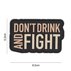 Embleem 3D PVC Don't drink Negru - Declaratie Fara Compromis