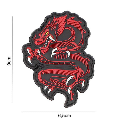 Embleem 3D PVC Dragon Roșu #5090 - Simbol al Puterii Supreme