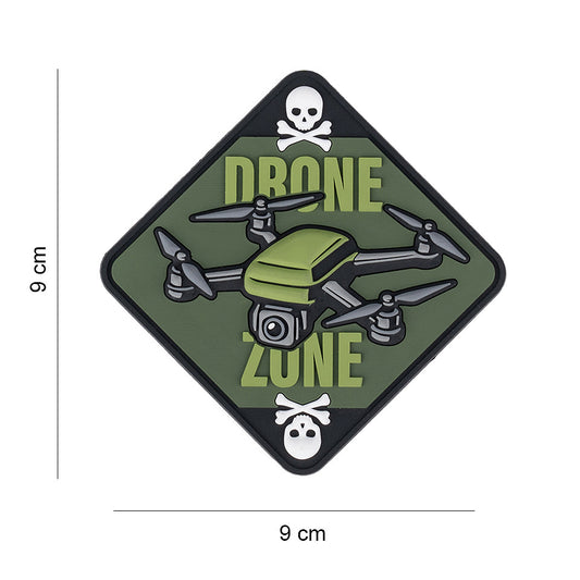 Embleem 3D PVC Drone Zone Skull & Bones - Afirmă-ți Atitudinea Tactica