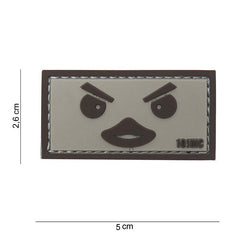 Embleem 3D PVC Duckface Beige/Maro - Personalizare Cu Atitudine