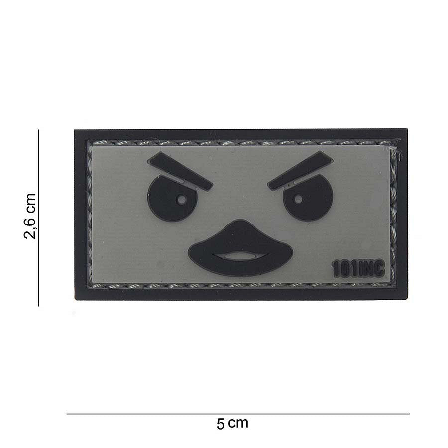 Embleem 3D PVC Duckface Gri - Imprimă Caracter Echipamentului Tău