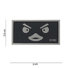 Embleem 3D PVC Duckface Negru Tactical - Expresie Unică și Rapidă