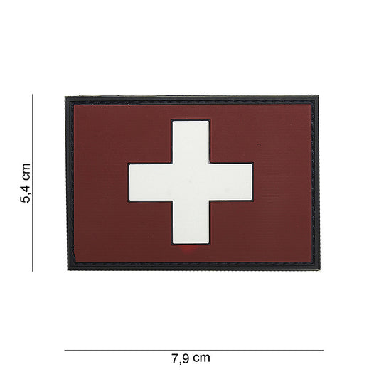 Embleem 3D PVC Elveția #15060 - Identificare Tactica Instantă