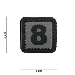 Embleem 3D PVC Embleem 8 #15009 - Personalizare Tactică Rapidă