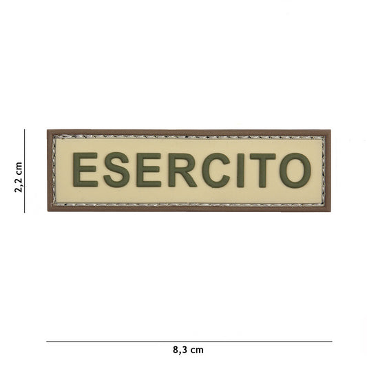 Embleem 3D PVC Esercito Coyote/Brun - Identitate Tactică Autentică