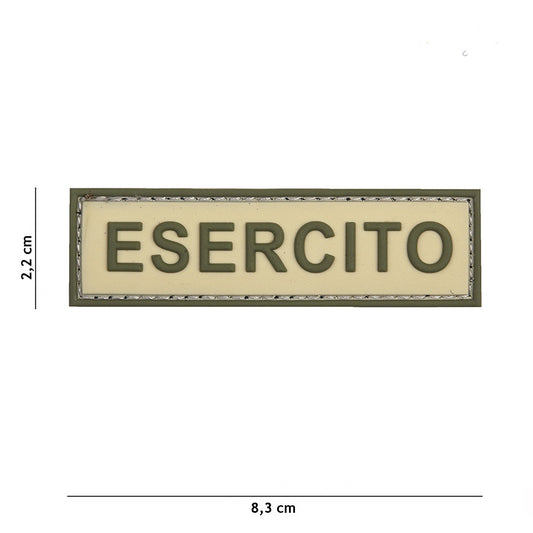 Embleem 3D PVC Esercito Coyote/Verde - Identitate Tactică Rapidă