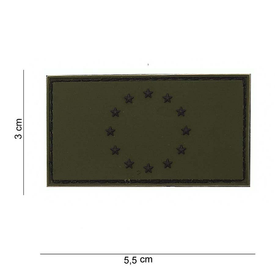 Embleem 3D PVC EU Verde - Identificare Rapidă & Stil Durabil