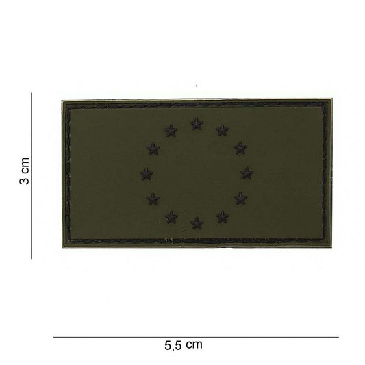 Embleem 3D PVC EU Verde - Identificare Rapidă & Stil Durabil