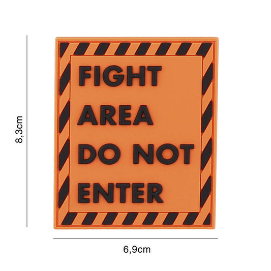 Embleem 3D PVC Fight Area Portocaliu - Marcează-ți Teritoriul Cu Autoritate