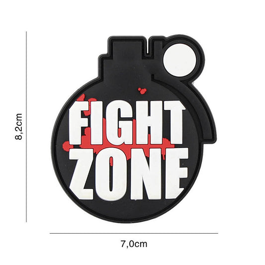 Embleem 3D PVC Fight zone #2119 - Identitate Tactică Incontestabilă