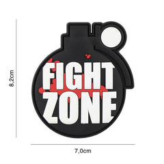 Embleem 3D PVC Fight zone #2119 - Identitate Tactică Incontestabilă