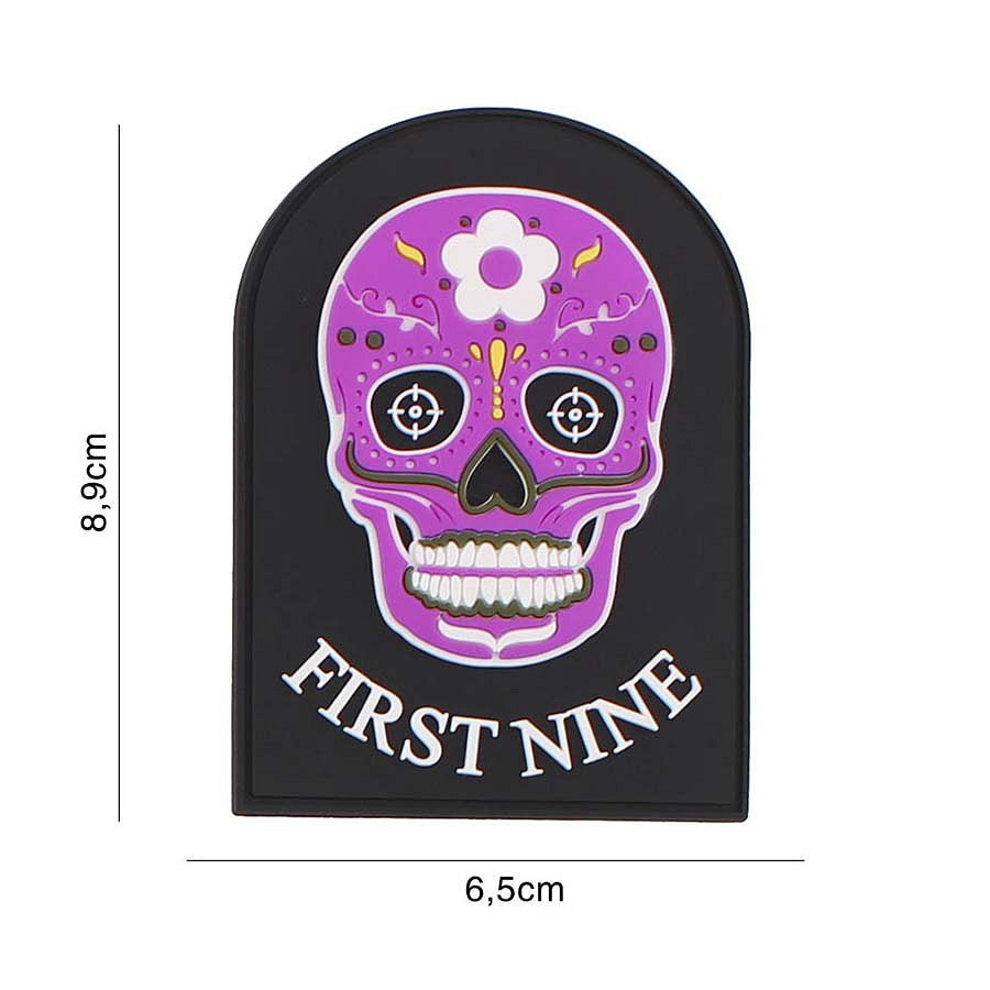 Embleem 3D PVC First nine Roze - Personalizare Autentică