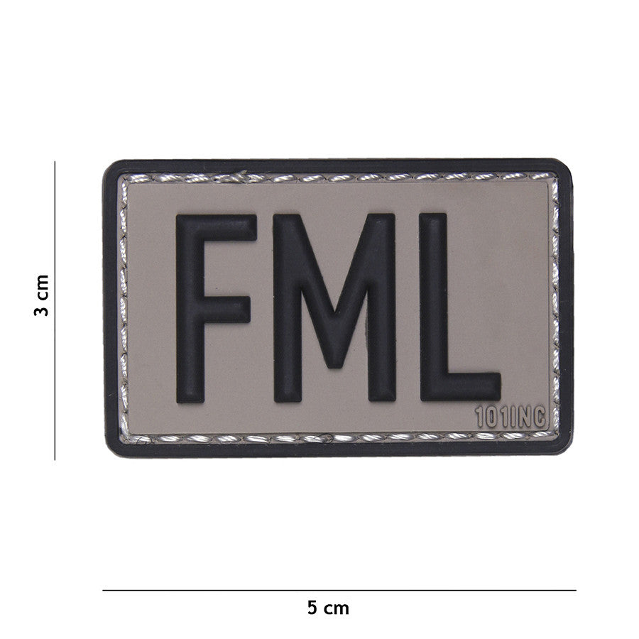 Embleem 3D PVC FML Gri MILITARY-SHOP.RO - Atitudine Nonconformistă
