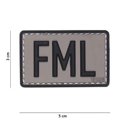 Embleem 3D PVC FML Gri MILITARY-SHOP.RO - Atitudine Nonconformistă