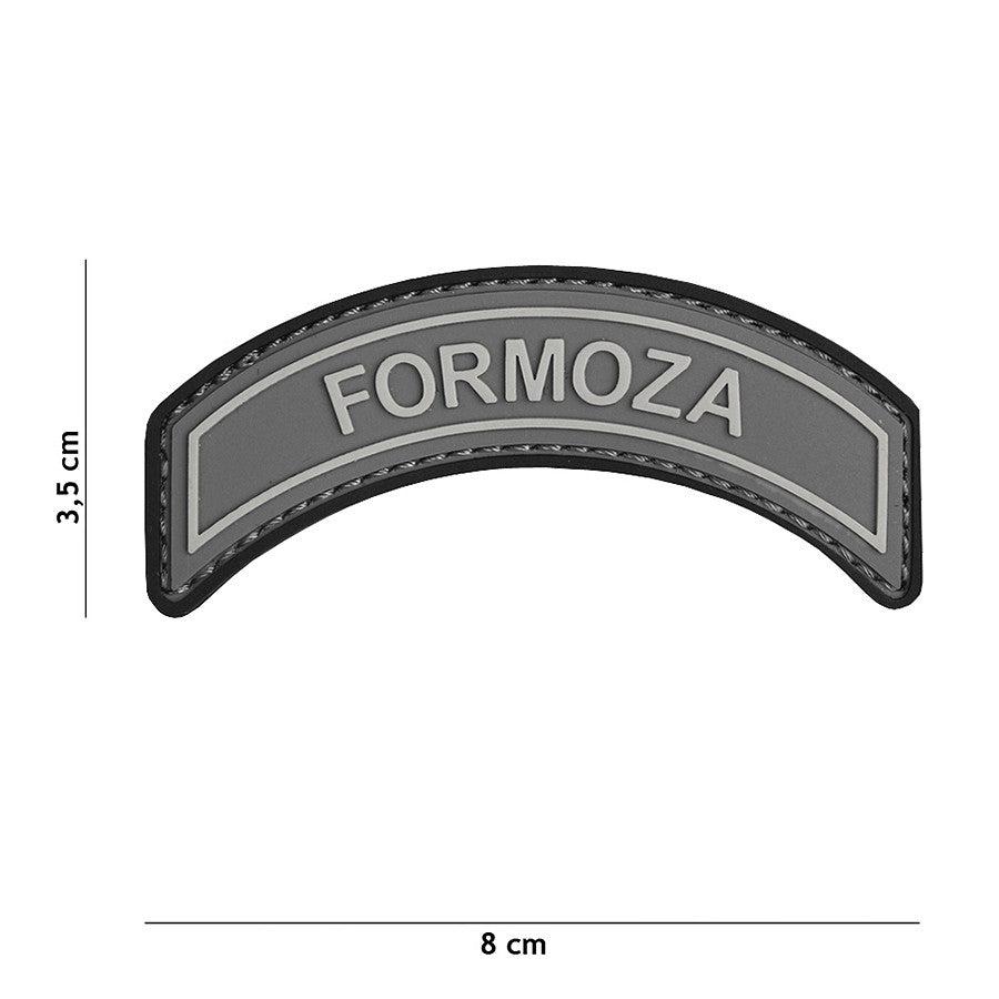 Embleem 3D PVC Formoza #2087 Gri - Identitate Distinctivă, Rezistență Extremă