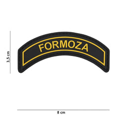 Embleem 3D PVC Formoza Negru - Distincție Tactică Durabilă