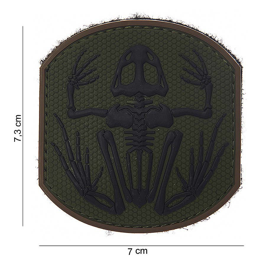 Embleem 3D PVC Frog Skeleton #14008 - Personalizare Tactică Unică