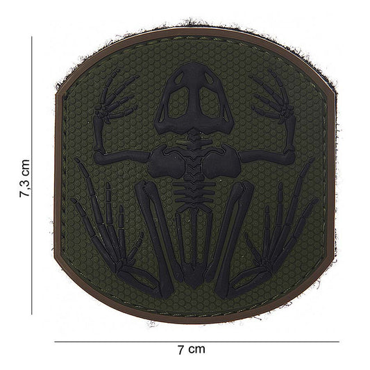 Embleem 3D PVC Frog Skeleton #14008 - Personalizare Tactică Unică