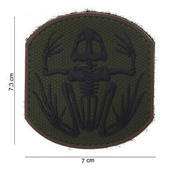 Embleem 3D PVC Frog Skeleton #14008 - Personalizare Tactică Unică