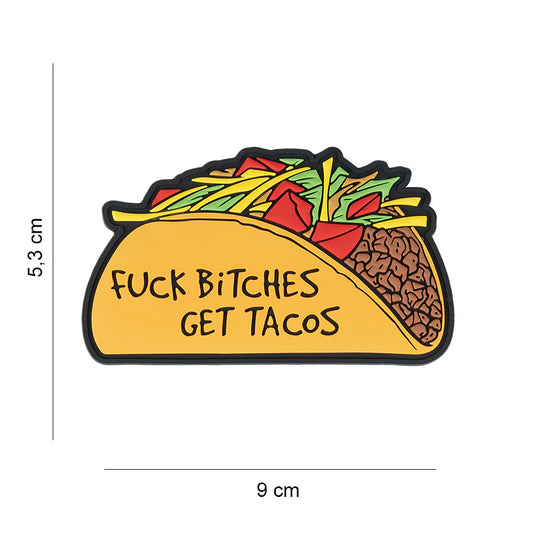 Embleem 3D PVC Fuck bitches get tacos #8004 - Atitudine Fără Filtru