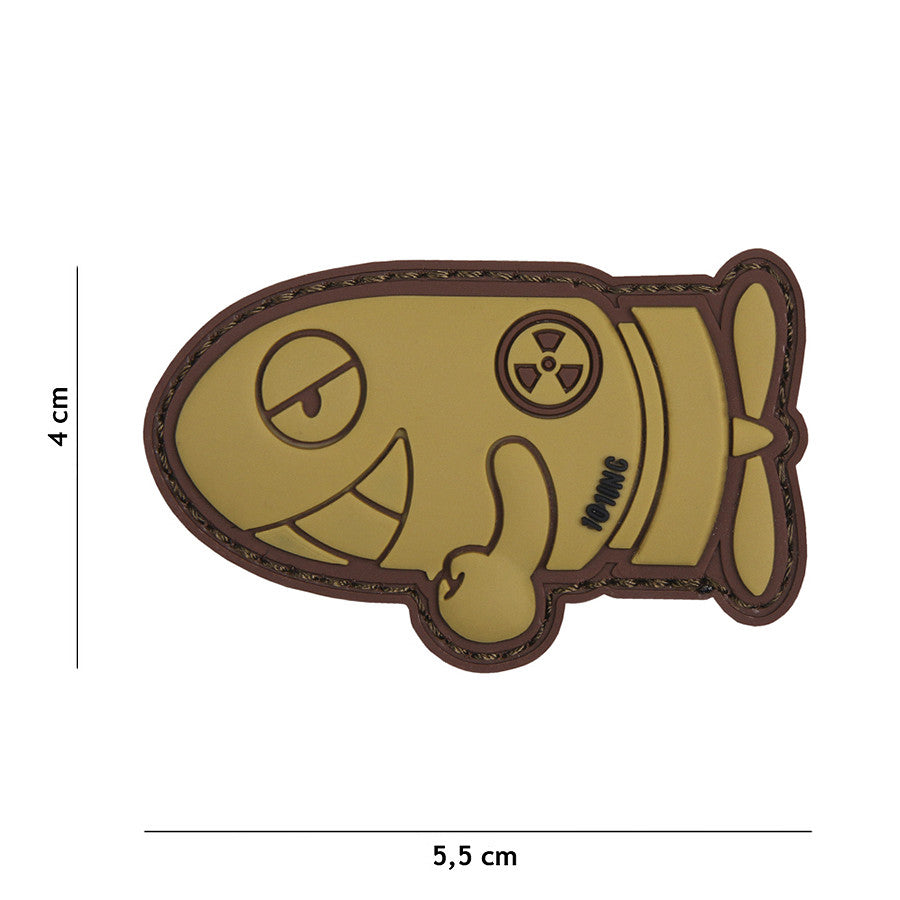 Embleem 3D PVC Funny Torpedo Coyote - Afirmă-ți Umorul Tactic
