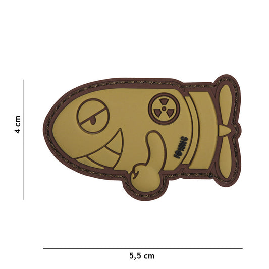 Embleem 3D PVC Funny Torpedo Coyote - Afirmă-ți Umorul Tactic