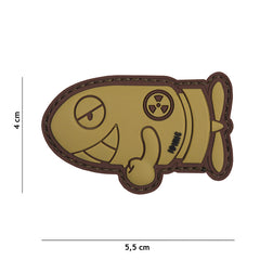 Embleem 3D PVC Funny Torpedo Coyote - Afirmă-ți Umorul Tactic