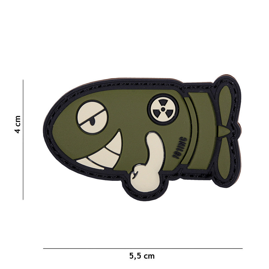 Embleem 3D PVC Funny Torpedo Groen - Atitudine Unică