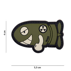 Embleem 3D PVC Funny Torpedo Groen - Atitudine Unică