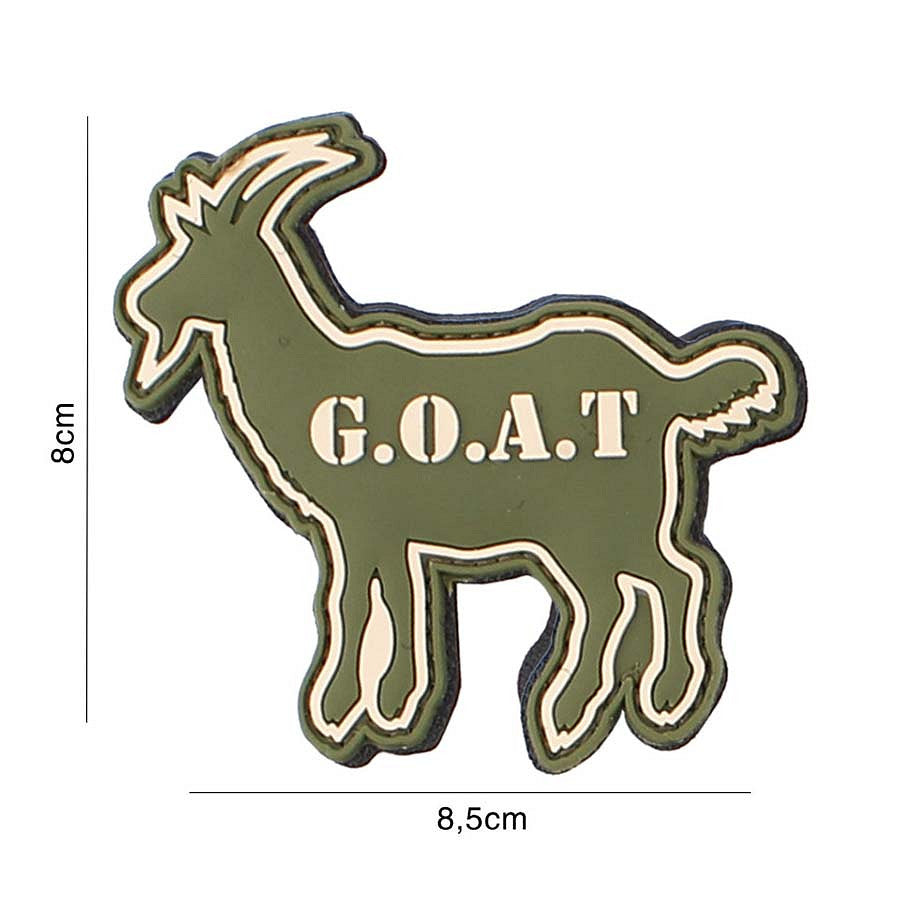 Embleem 3D PVC G.O.A.T. Verde - Afirmă-ți Dominanța Strategică