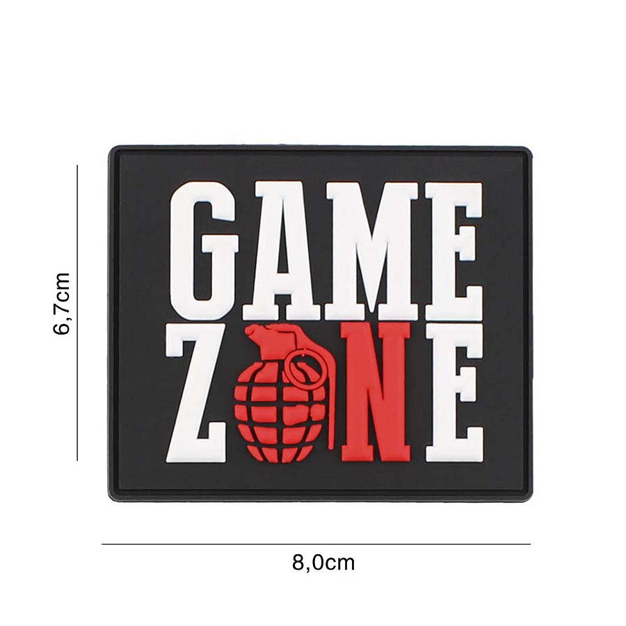 Embleem 3D PVC Game Zone #5134 - Afișează-ți Spiritul de Luptător