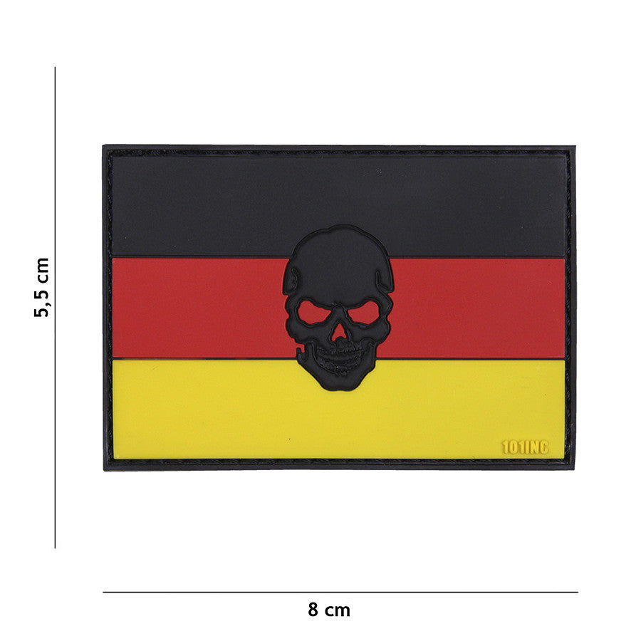 Embleem 3D PVC Germania + Craniu - Afirmă-ți Spiritul de Lider