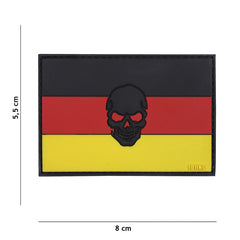 Embleem 3D PVC Germania + Craniu - Afirmă-ți Spiritul de Lider