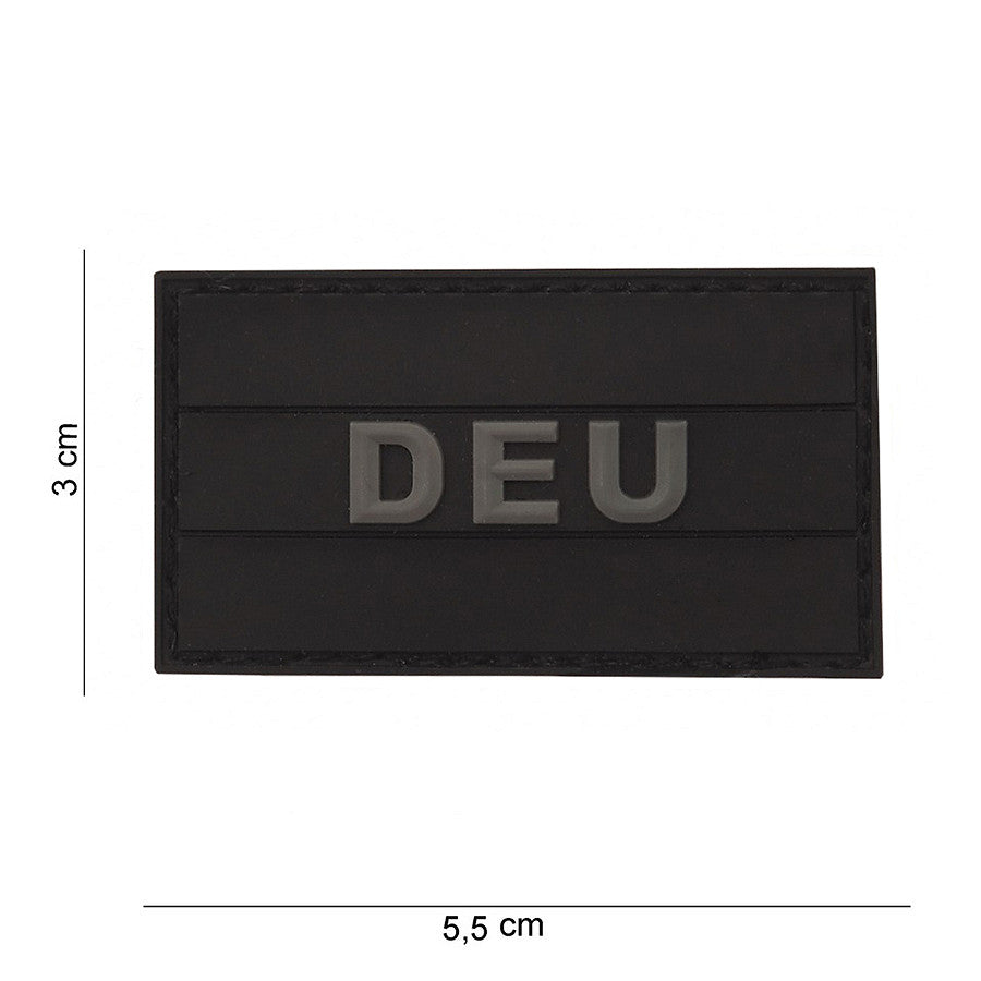 Embleem 3D PVC Germania Mic Negru - Personalizare Tactica Durabila