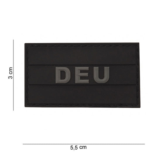 Embleem 3D PVC Germania Mic Negru - Personalizare Tactica Durabila