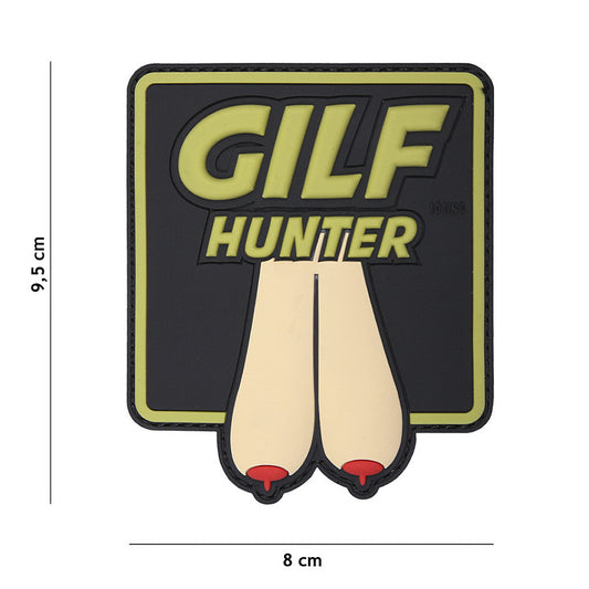 Embleem 3D PVC Gilf Hunter Coyote - Exprimă-ți Identitatea Tactică