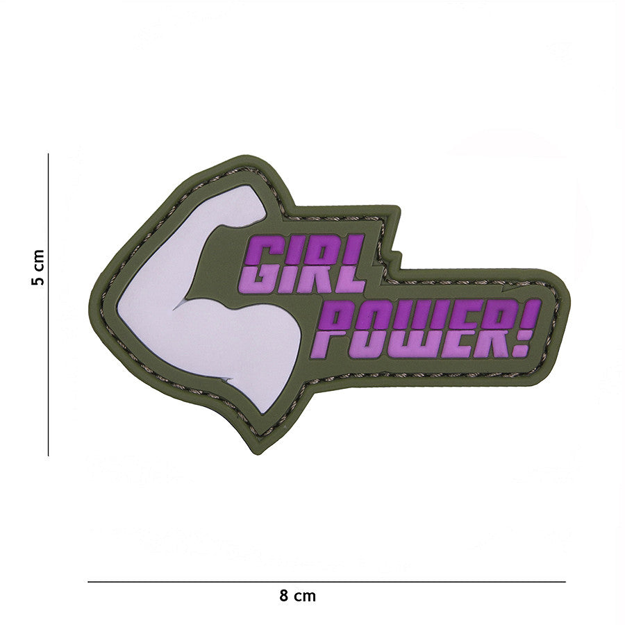 Embleem 3D PVC Girl Power! Roze - Afirmă-ți Atitudinea cu Stil