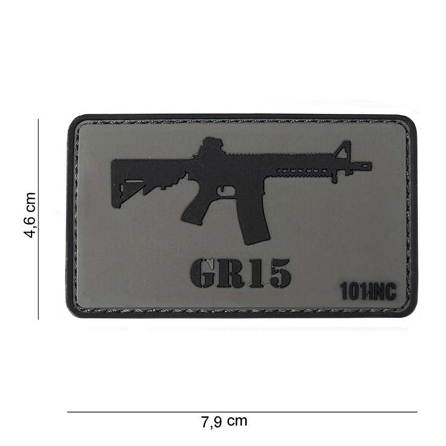 Embleem 3D PVC GR15 - Personalizare Tactică Ultra-Rezistentă
