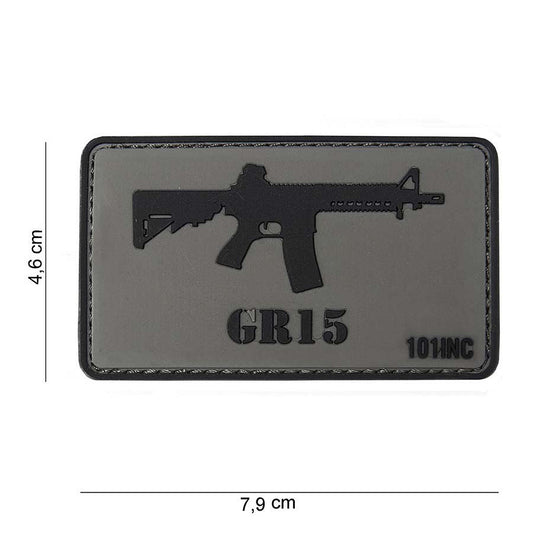 Embleem 3D PVC GR15 - Personalizare Tactică Ultra-Rezistentă