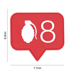 Embleem 3D PVC Grenade 8 #9101 - Afirmă-ți Prezența Tactică