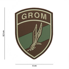 Embleem 3D PVC GROM #2089 - Afirmă-ți Pregătirea Tactică