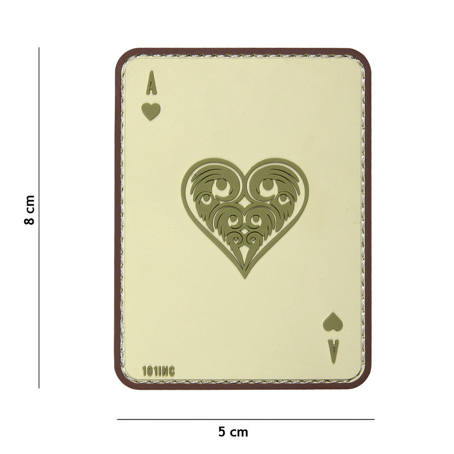 Embleem 3D PVC Harten Aas Coyote - Personalizare Tactică Instantă