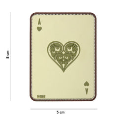 Embleem 3D PVC Harten Aas Coyote - Personalizare Tactică Instantă