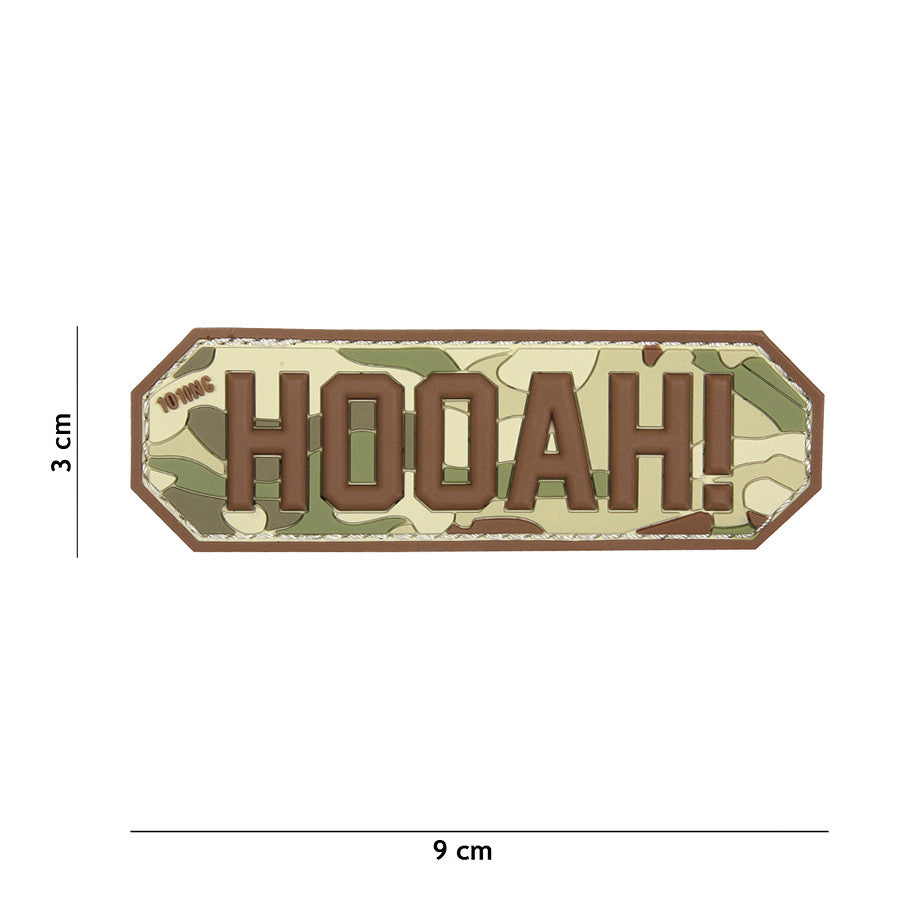 Embleem 3D PVC HOOAH! #17058 - Afirmă-ți Atitudinea Tactică