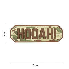 Embleem 3D PVC HOOAH! #17058 - Afirmă-ți Atitudinea Tactică