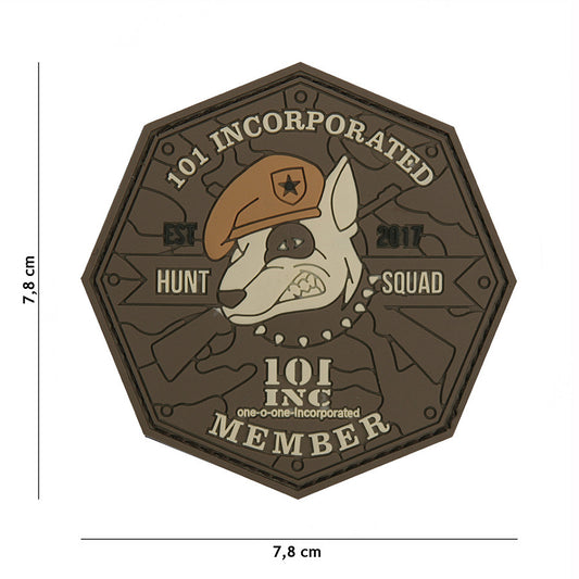 Embleem 3D PVC Hunt Squad Maro 101 INC - Afirmă-ți Echipajul