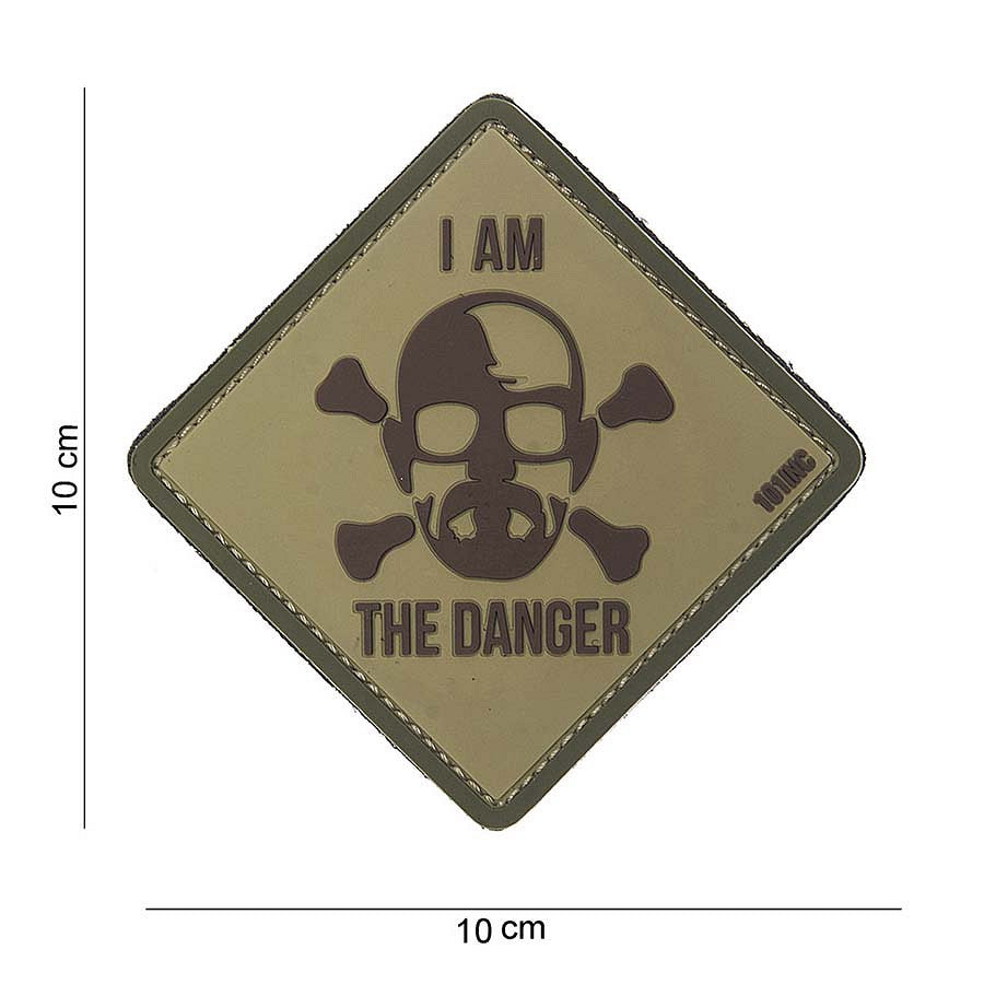 Embleem 3D PVC I am the danger Verde Military-Shop - Declară-ți Forța