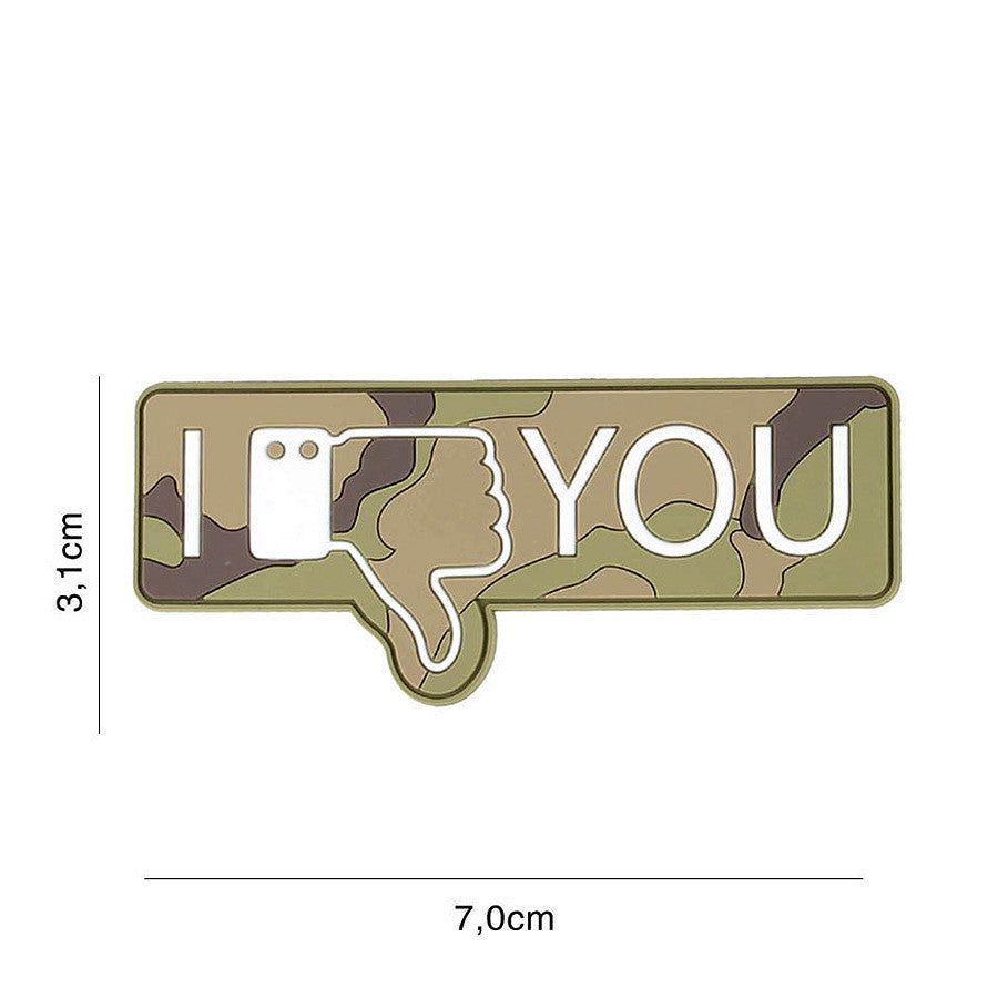 Embleem 3D PVC I don't like you woodland - Declarație Tactică Fără Echivoc